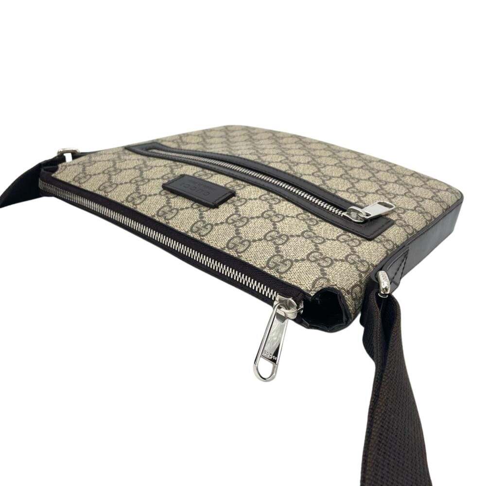 GUCCI Brown Canvas Shoulder Bag - Picture 3 of 9